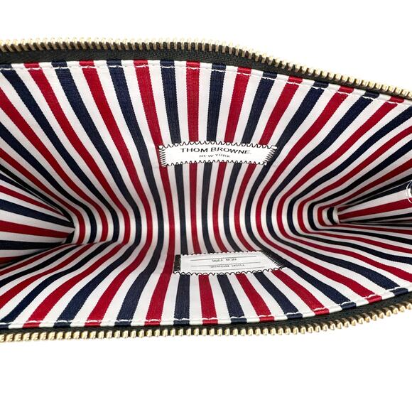 THOM BROWNE Mini Pebble Grain Gusset Folio - Picture 7 of 14